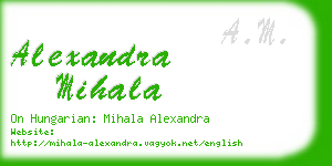 alexandra mihala business card